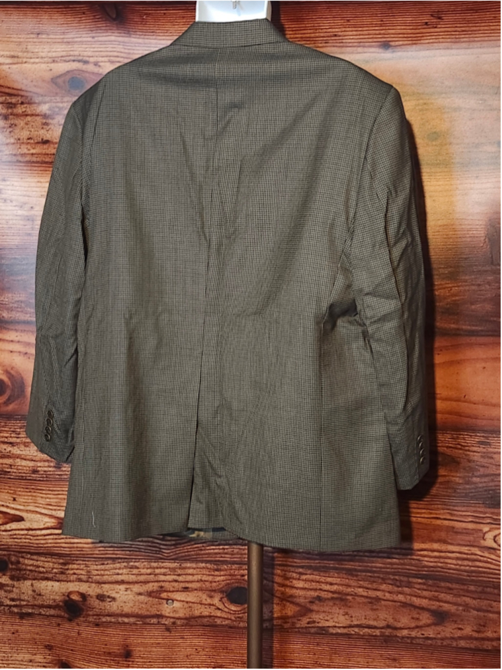 Men's Lauren Ralph Lauren Sport Coat 50R Brown Black Houndstooth Blazer - Picture 3 of 6